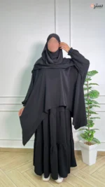 جلباب و حجاب شرعي 3 قطع
