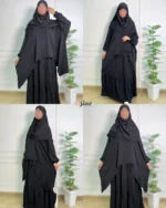 ⁦جلباب و حجاب شرعي 3 قطع⁩ - الصورة ⁦4⁩